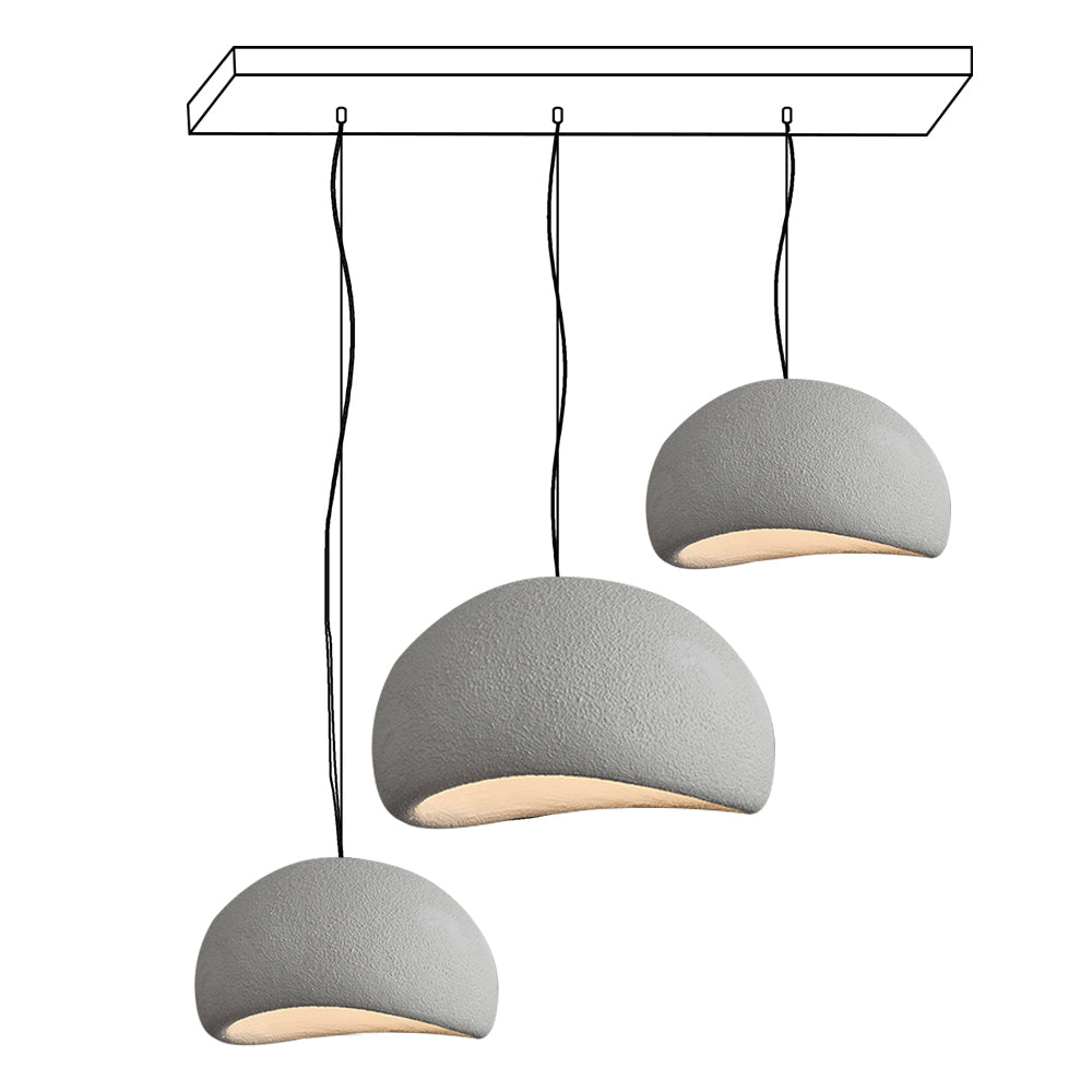 Kroonluchter Wabi-Sabi kiezelvormige Cluster Organische Vorm Minimalistische Kunst