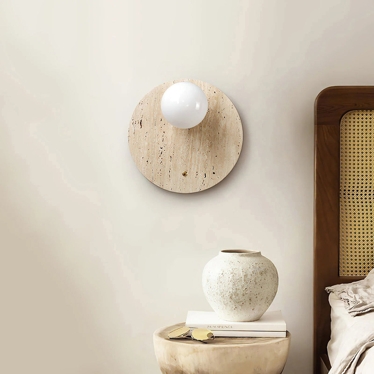 Seraelia travertin wandlamp