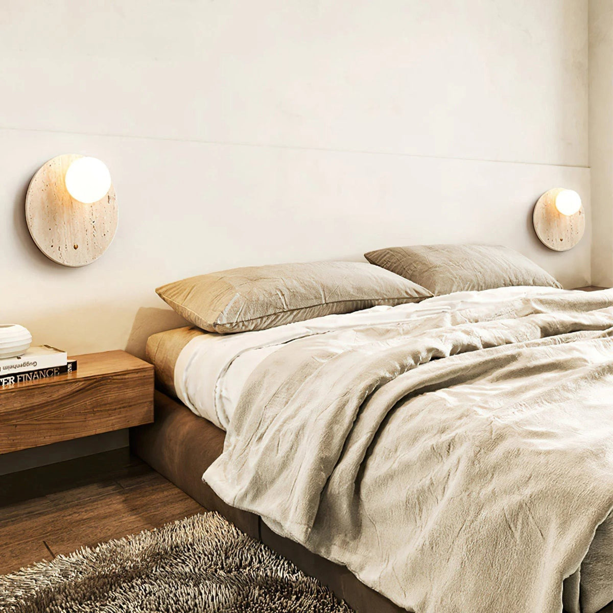 Seraelia travertin wandlamp