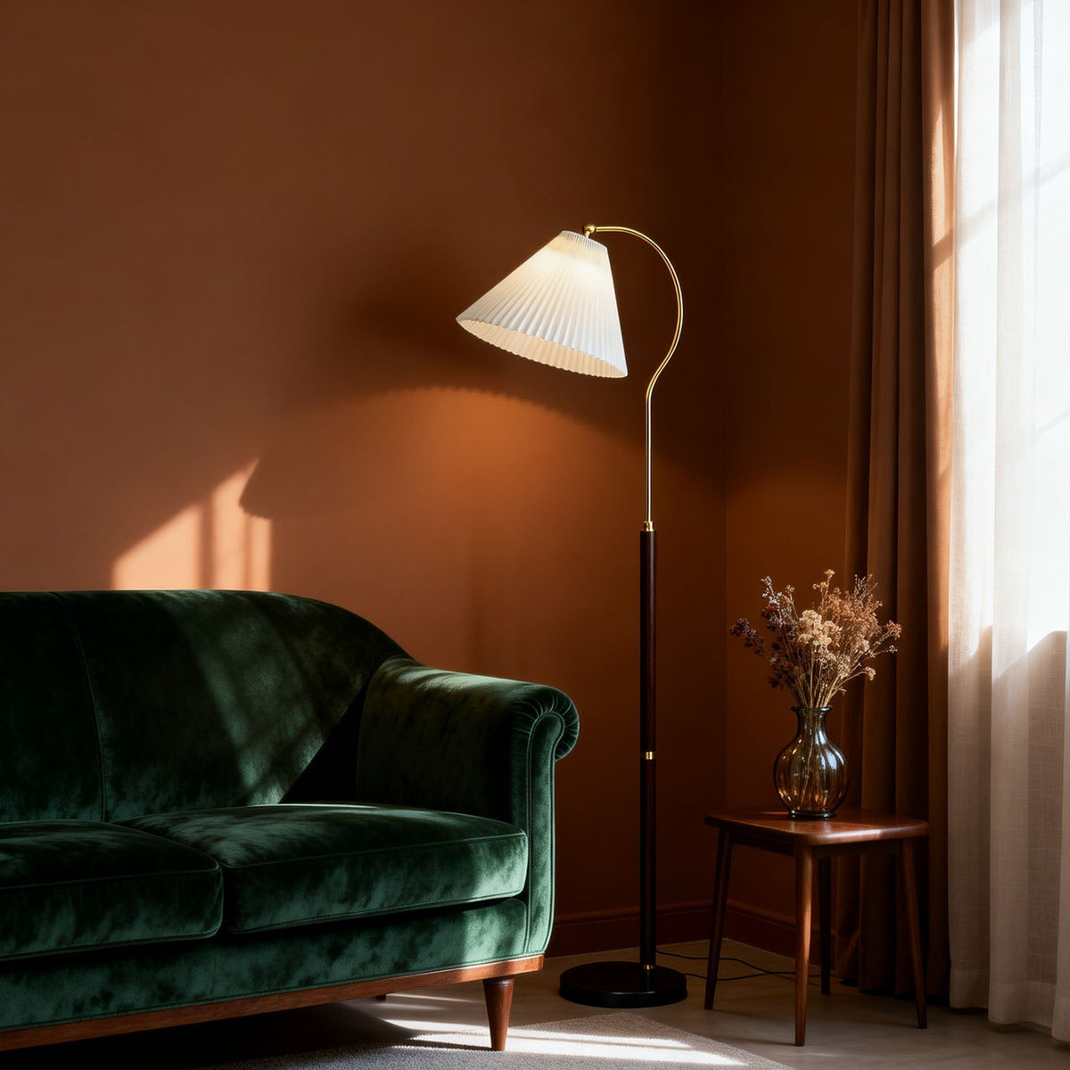 Viraalina vloerlamp met nek
