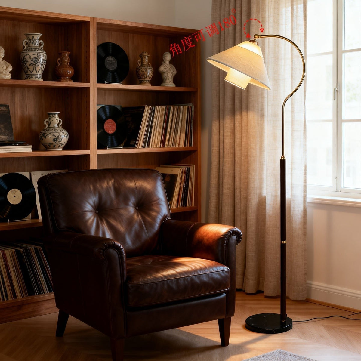 Viraalina vloerlamp met nek