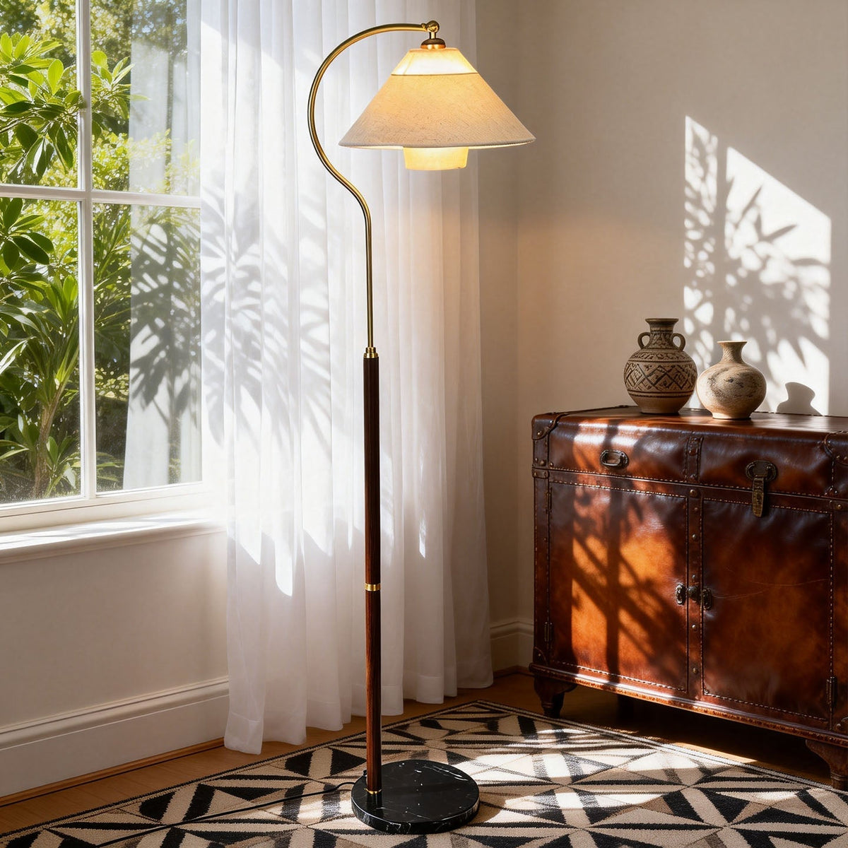 Viraalina vloerlamp met nek