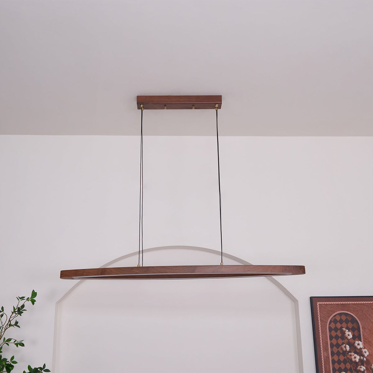 Hylan Hout Minimalistische hanglamp