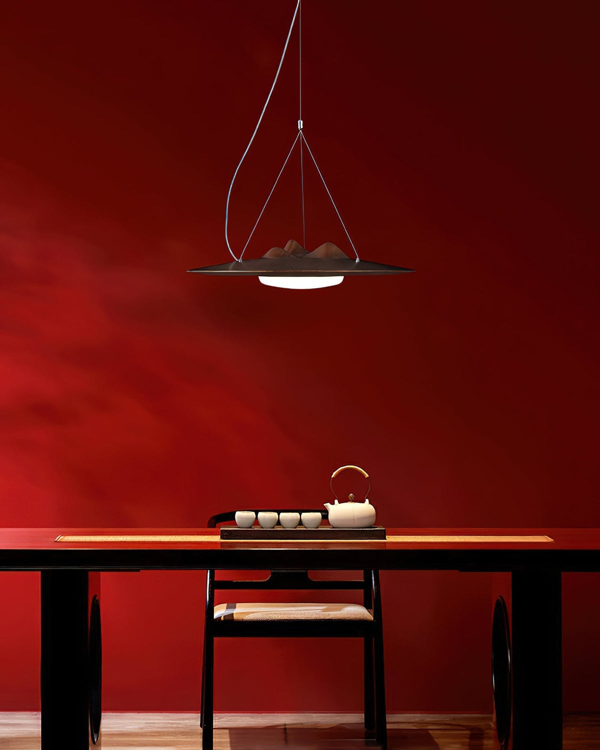 Vathea Premium Noordse kunst hanglamp van hout