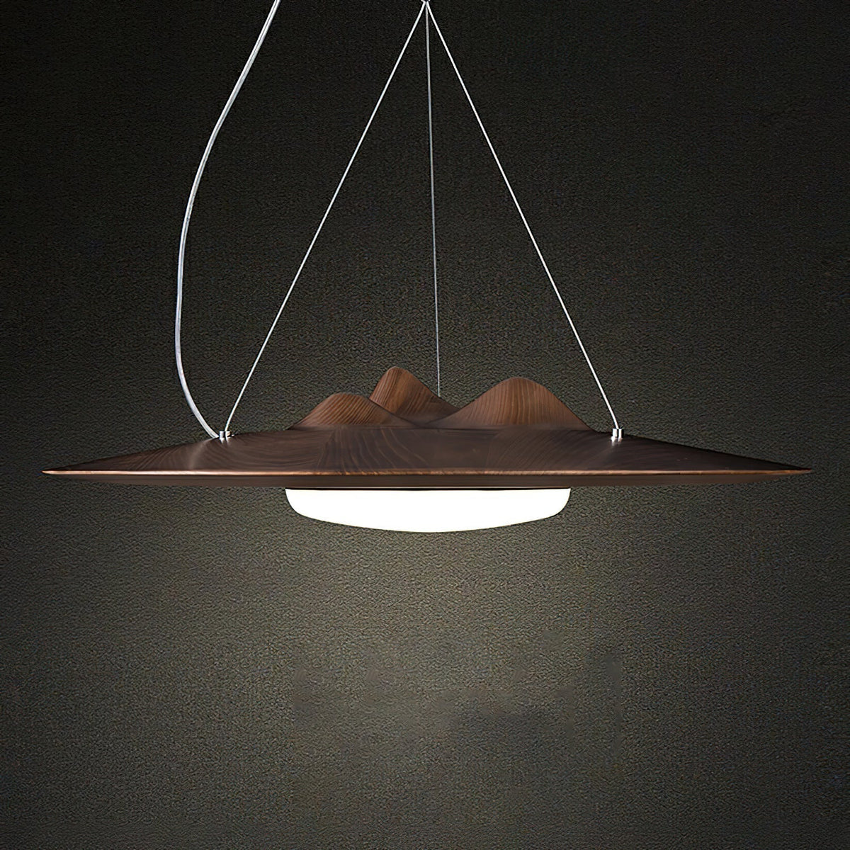 Vathea Premium Noordse kunst hanglamp van hout