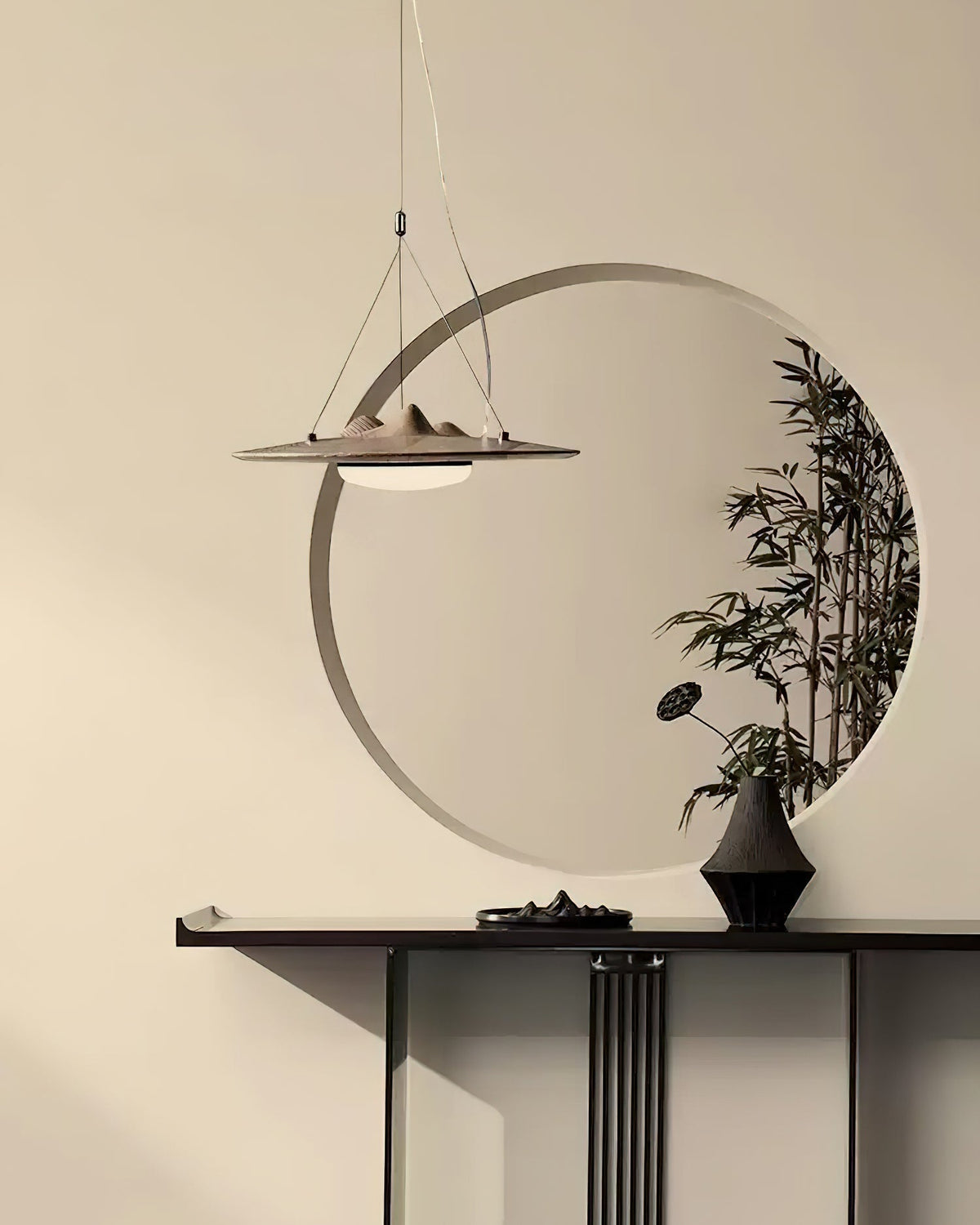 Vathea Premium Noordse kunst hanglamp van hout