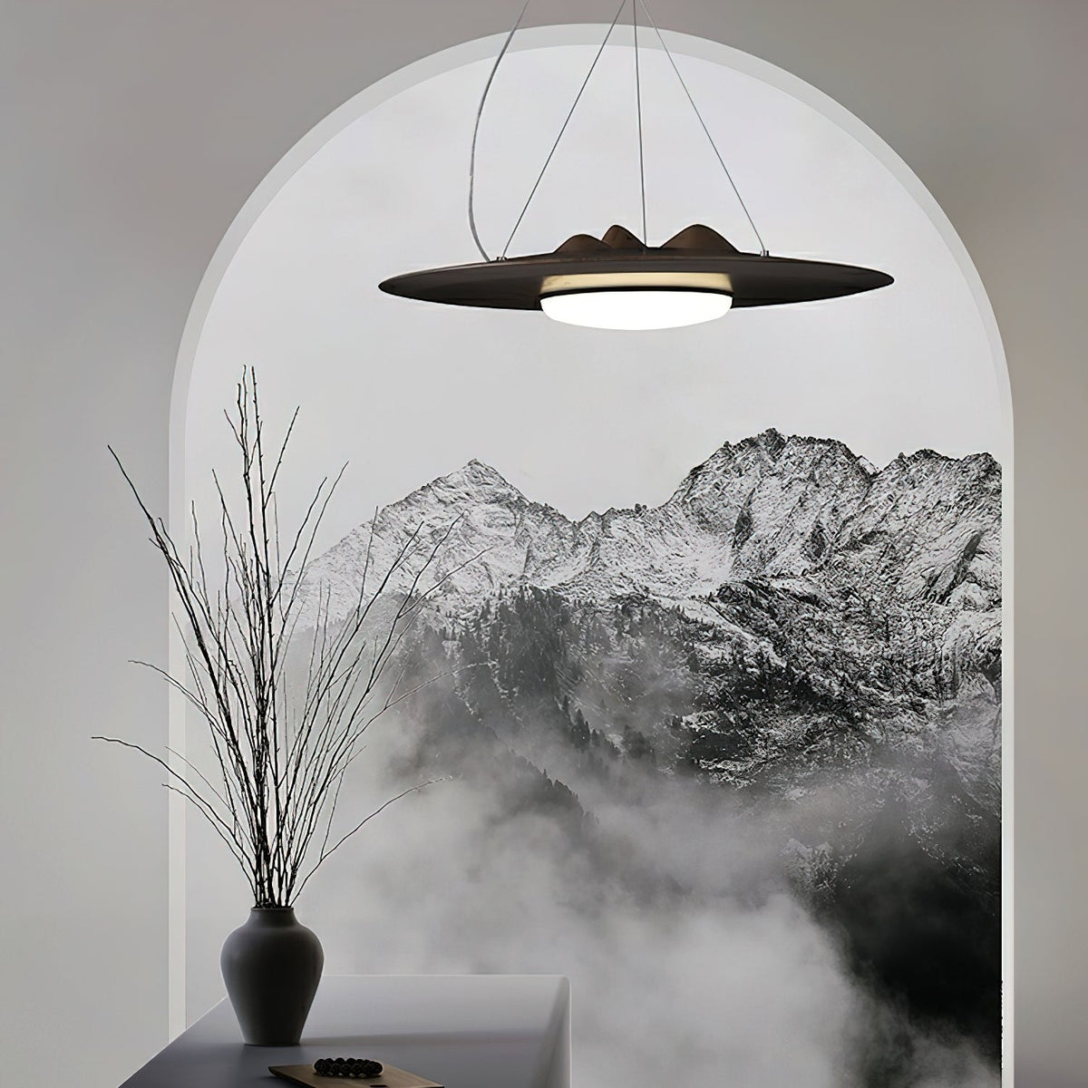 Vathea Premium Noordse kunst hanglamp van hout