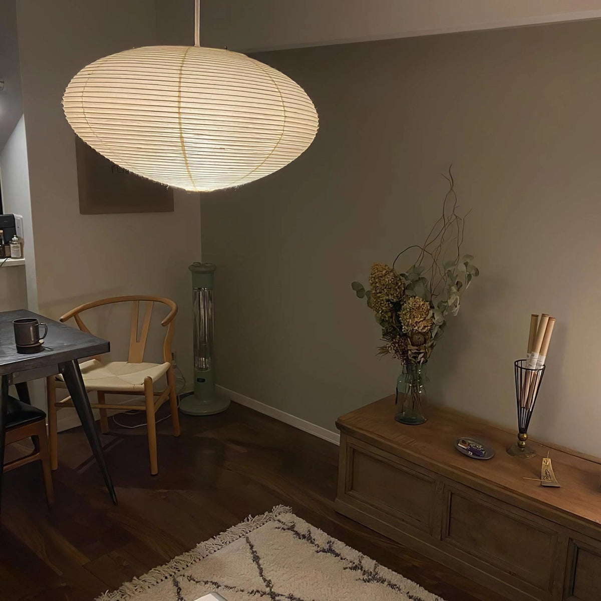 Piaiviella hanglamp washi-papier voor woonkamer