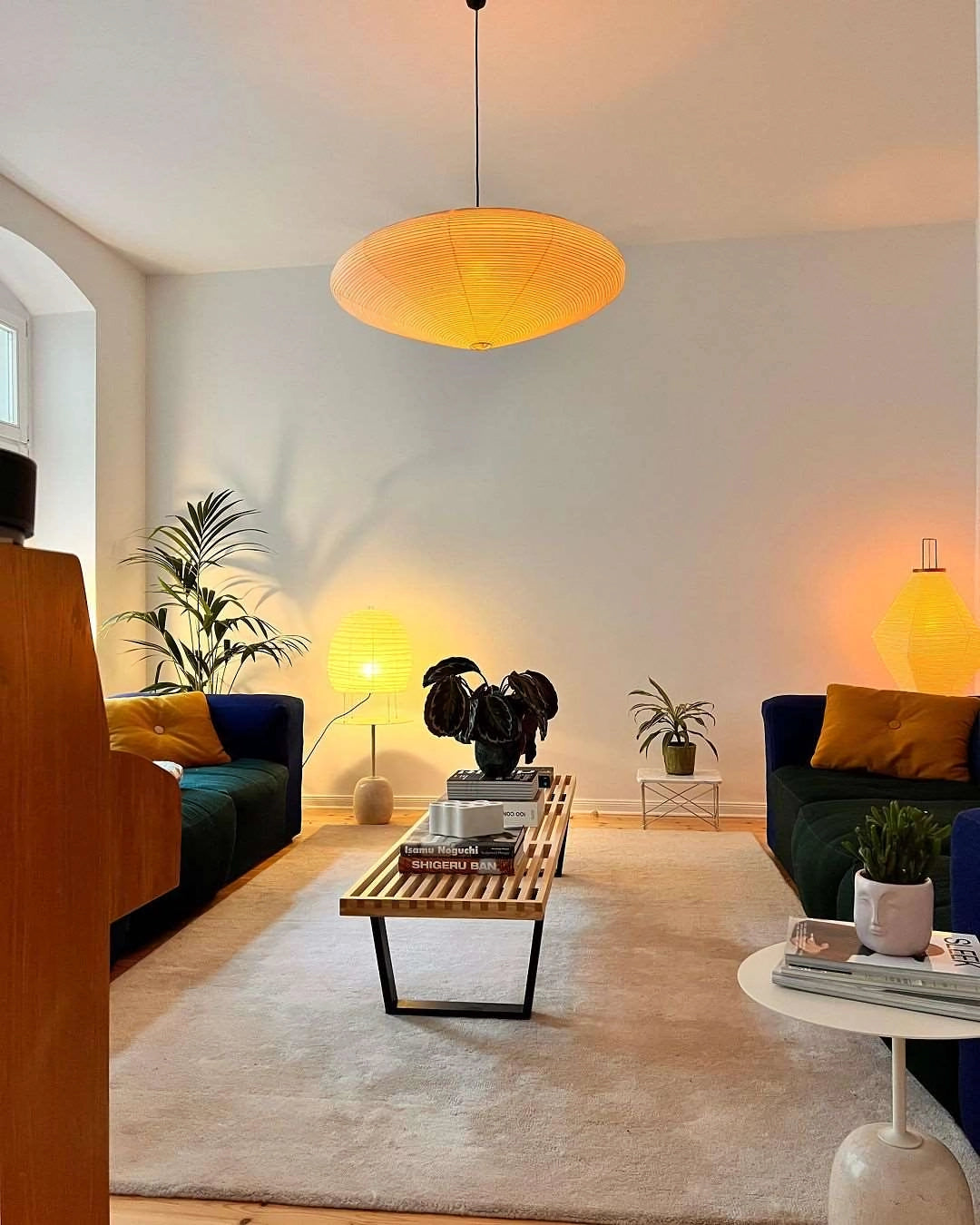 Piaiviella hanglamp washi-papier voor woonkamer