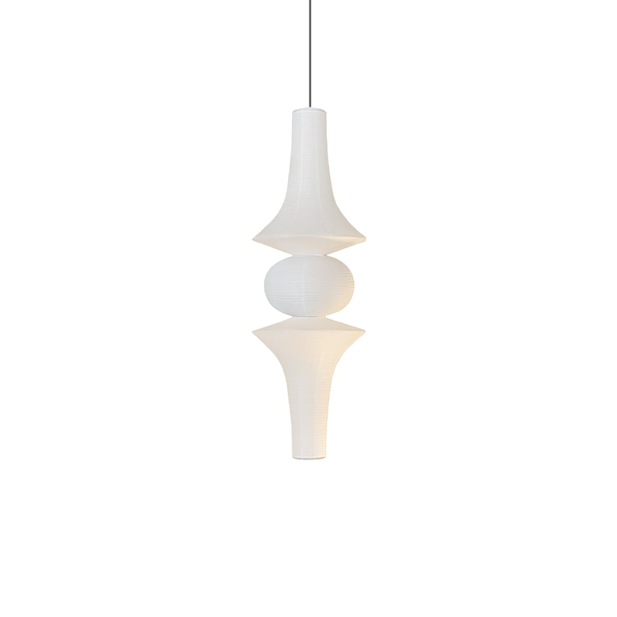 Lunirena hanglamp Washi-papier E voor woonkamer