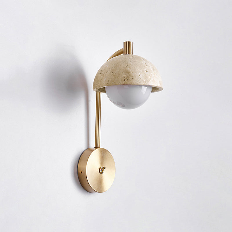 Valelaine wandlamp met travertin