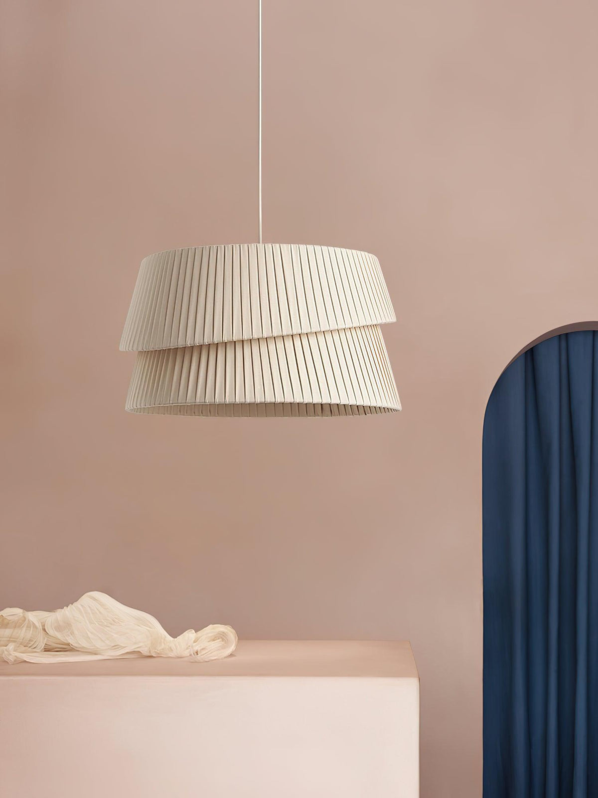 Tocan Stof Scandinavische hanglamp Beige