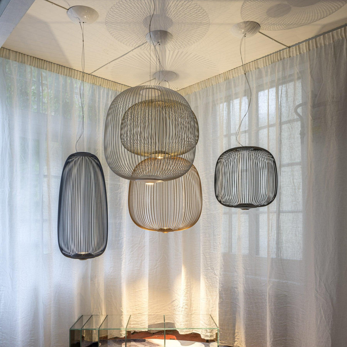 Lumio Lightweight Spokes Cage hanglamp