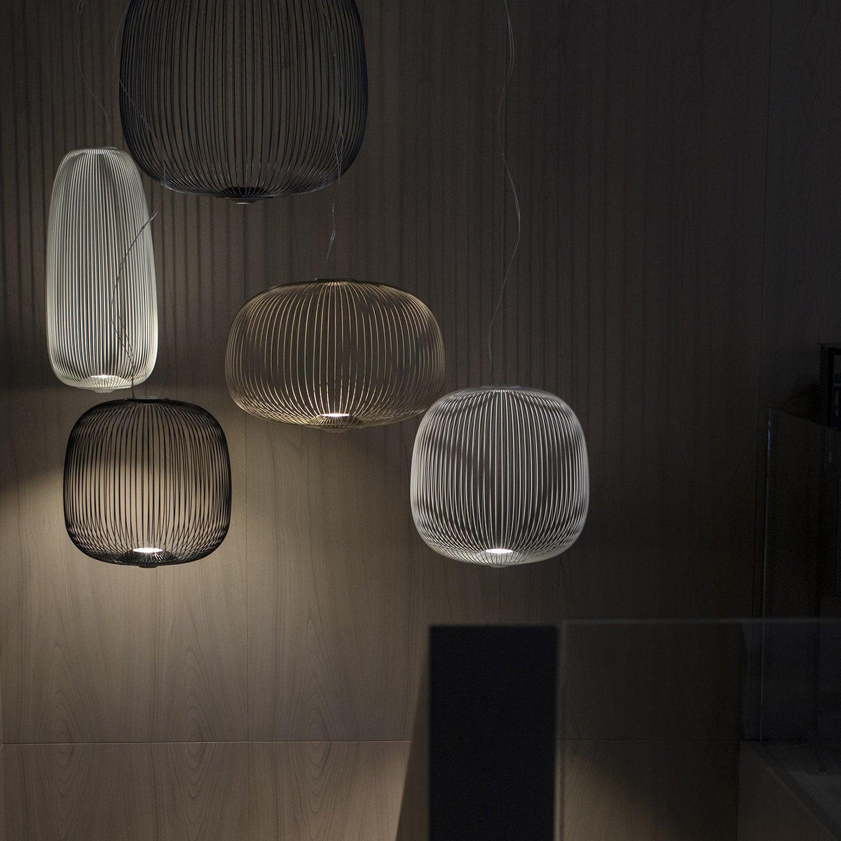 Lumio Lightweight Spokes Cage hanglamp