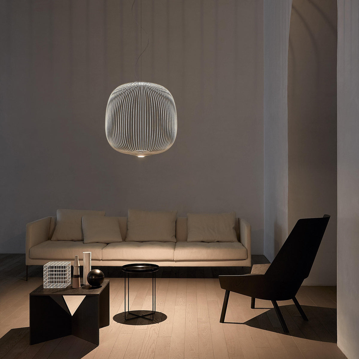 Lumio Lightweight Spokes Cage hanglamp