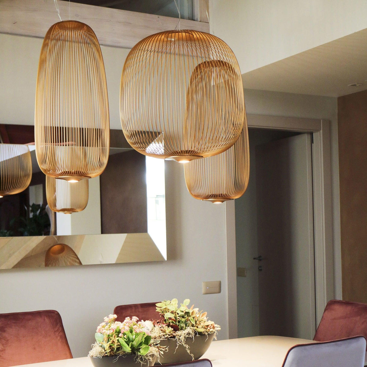 Lumio Lightweight Spokes Cage hanglamp