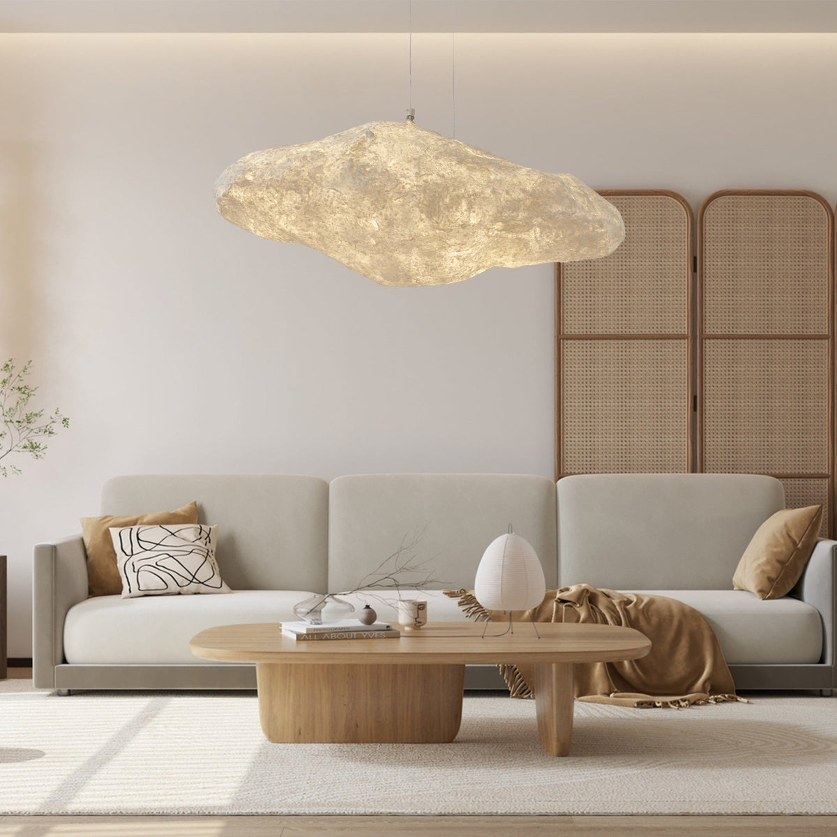 Elliros Textured Paper Pulp hanglamp