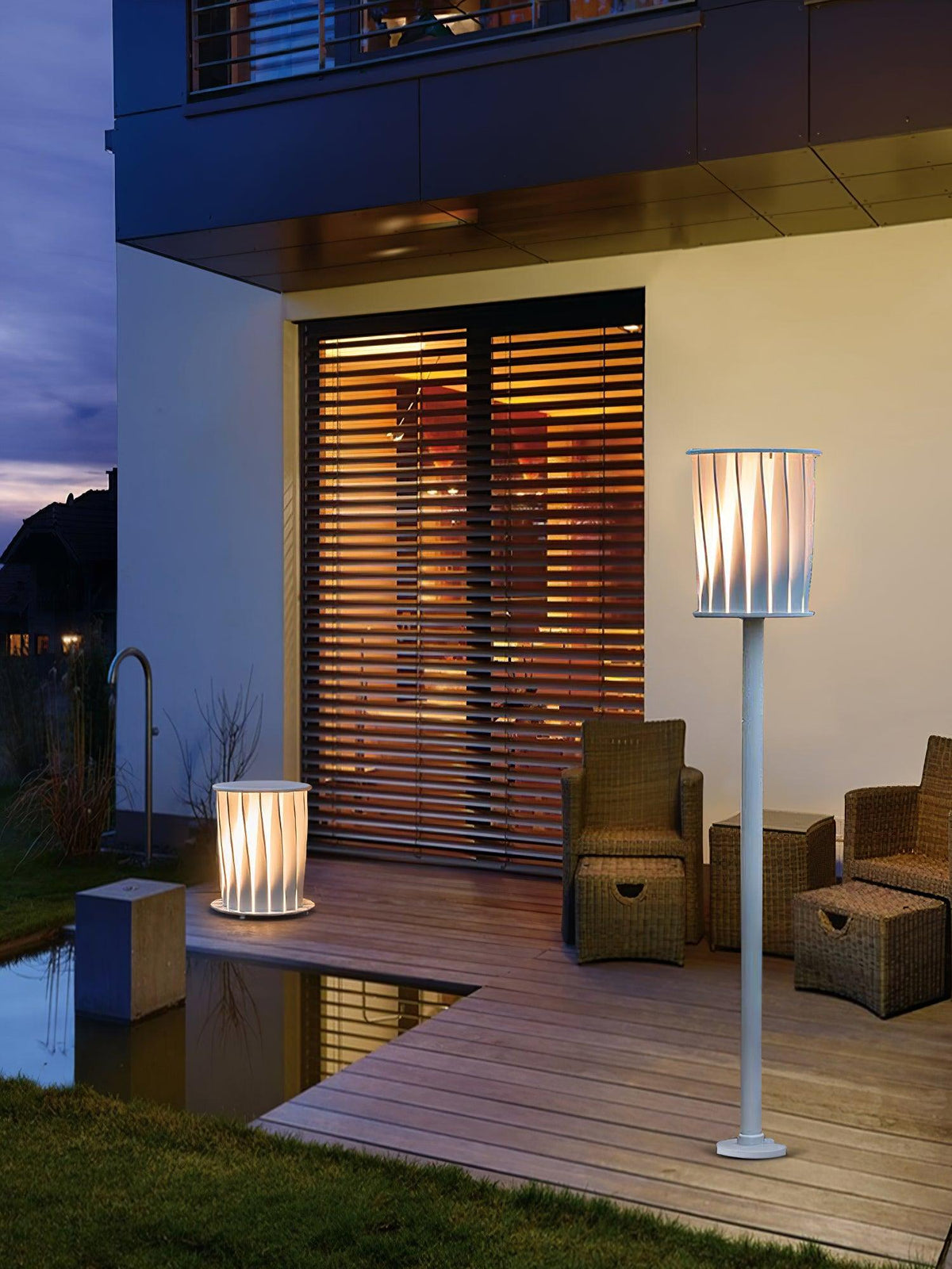 Flare Moderne buitenwandlamp van aluminium