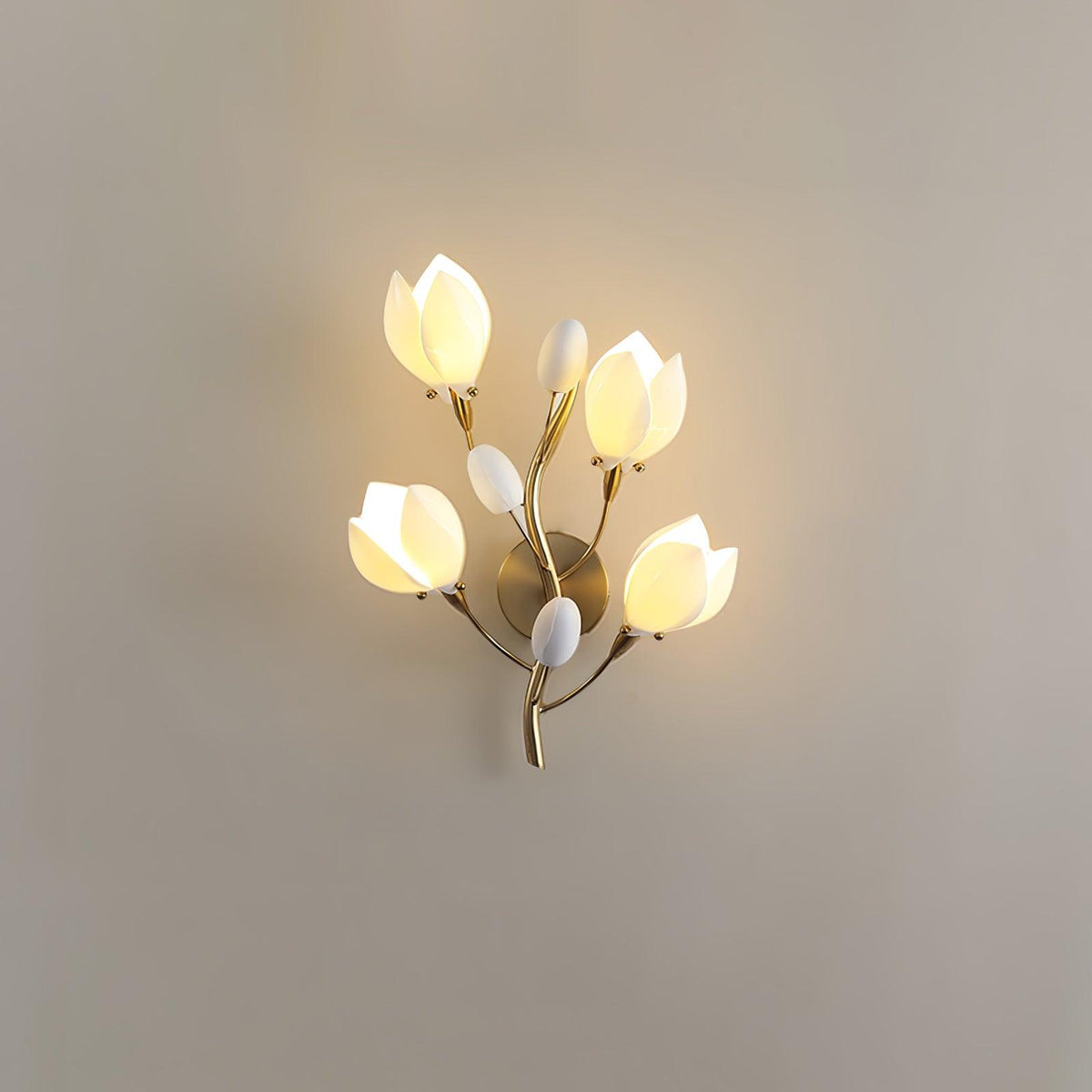 Dirixa Magnolia elegantie wandlamp van keramiek