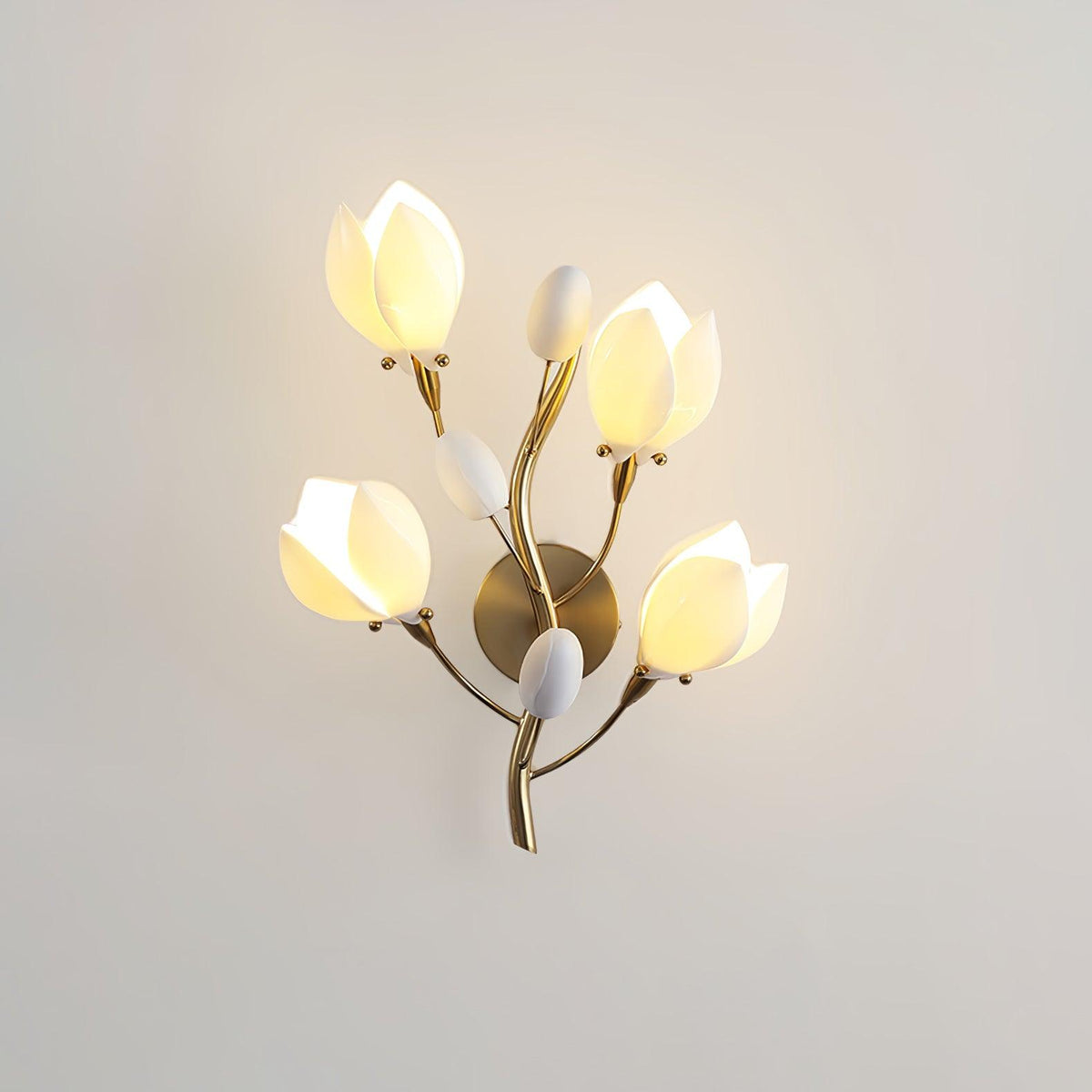 Dirixa Magnolia elegantie wandlamp van keramiek