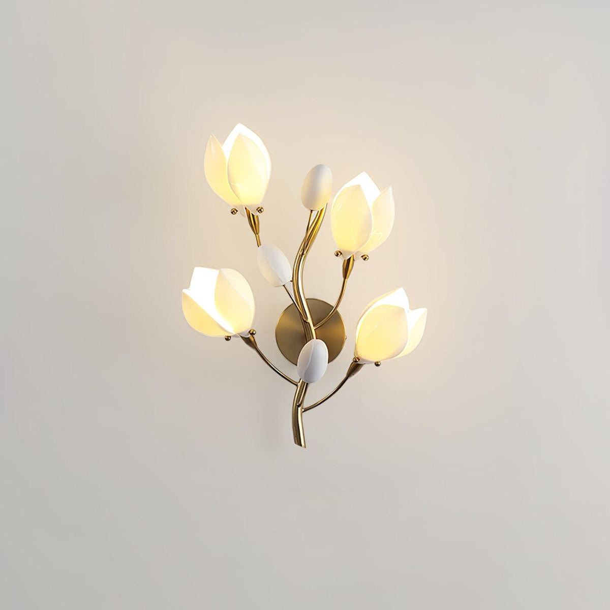 Dirixa Magnolia elegantie wandlamp van keramiek