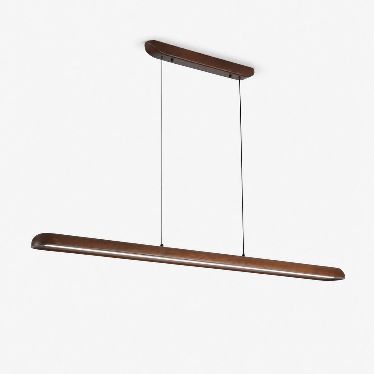 Wide hout Linear hanglamp