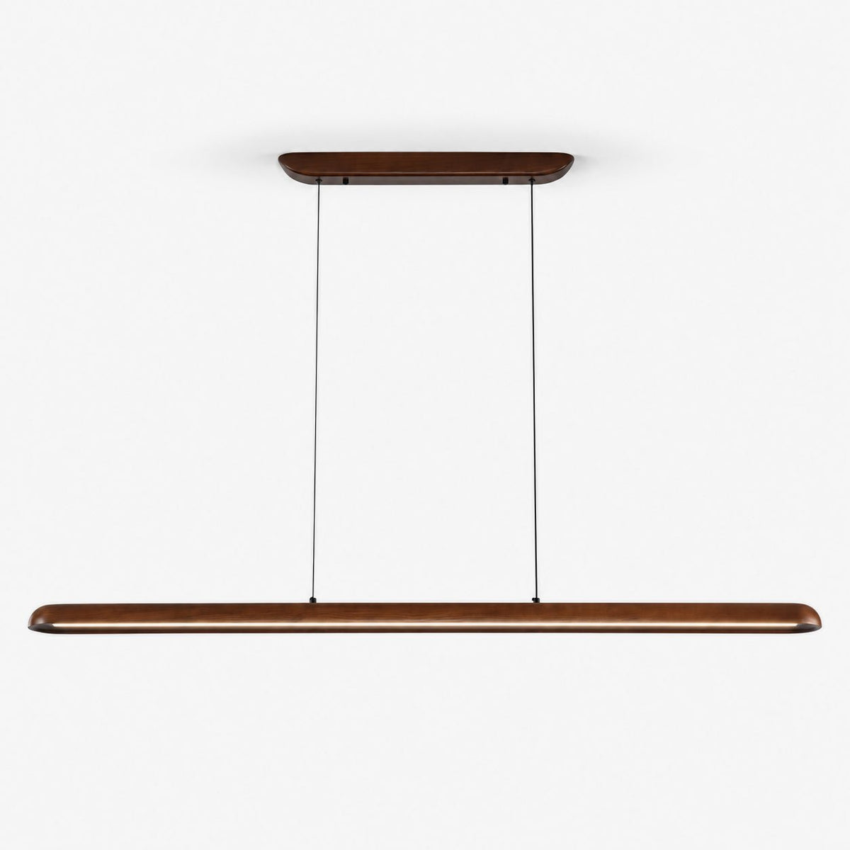 Wide hout Linear hanglamp