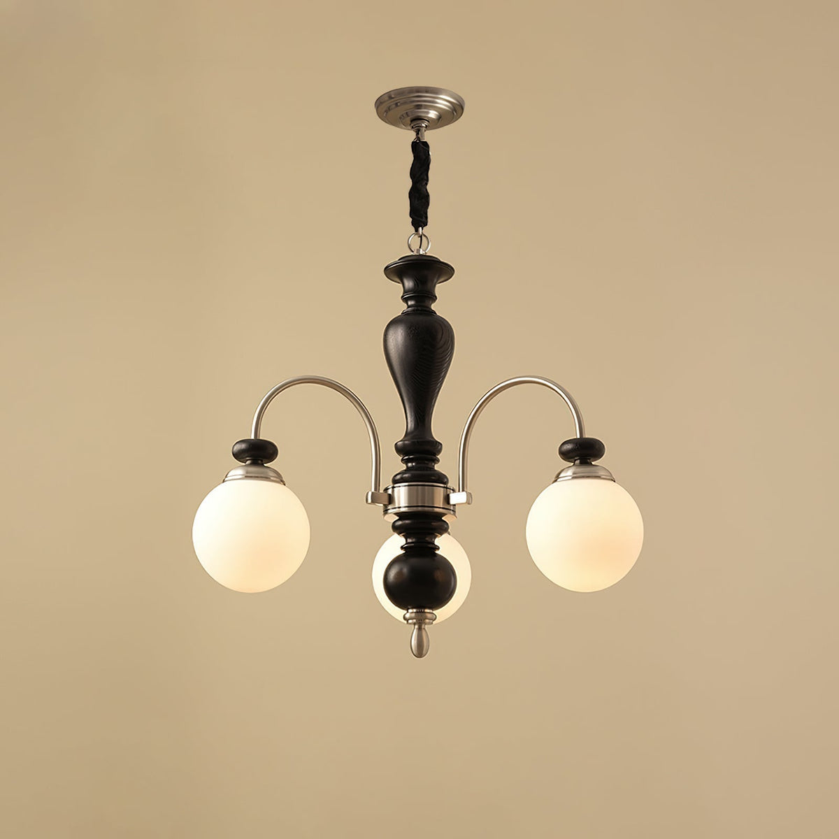 Elverian Kroonluchter Klassiek Hout messing