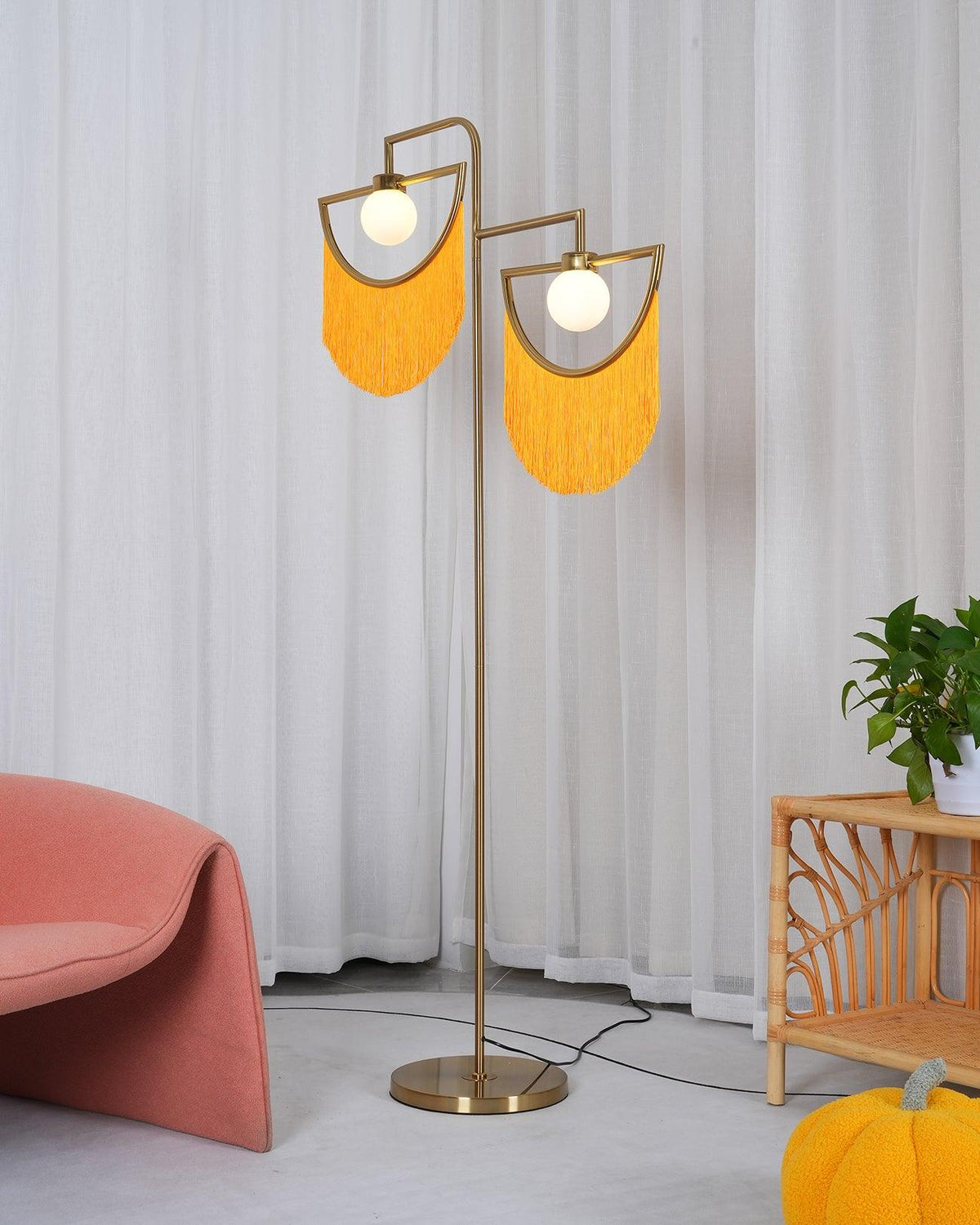 Dexe moderne vloerlamp in roze