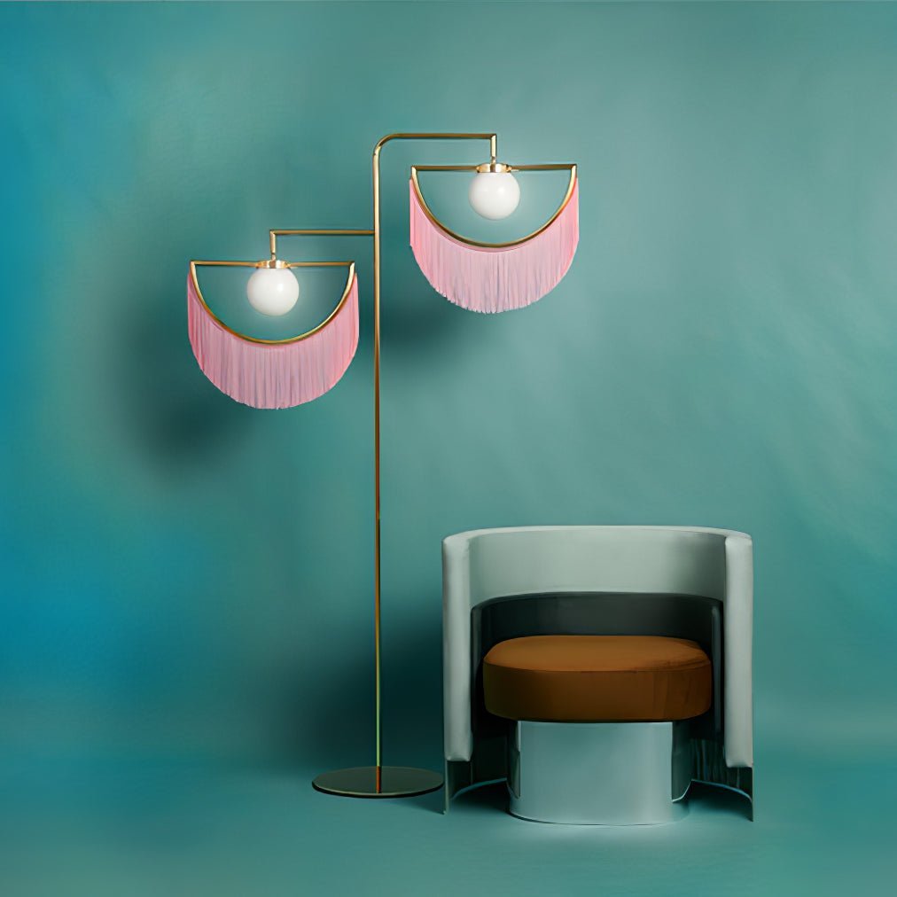 Dexe moderne vloerlamp in roze