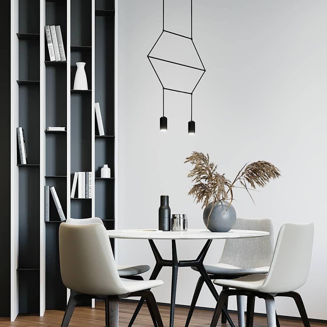 Lunarie hanglamp van acryl en plastic
