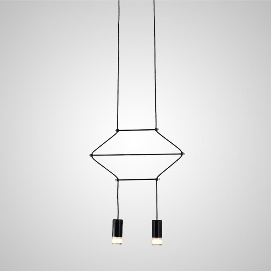 Lunarie hanglamp van acryl en plastic