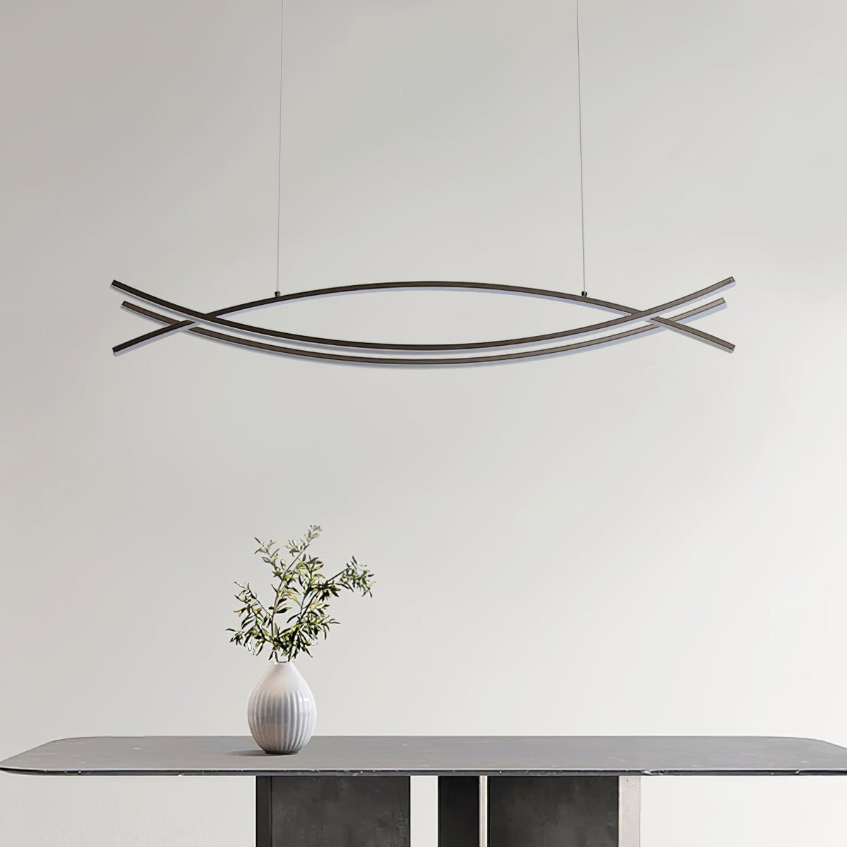 Curinis Moderne minimalistische kunst kroonluchter met LED