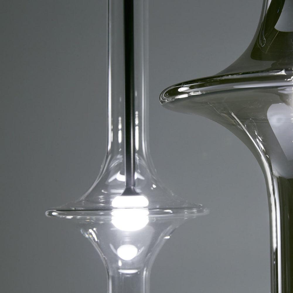 Sarenol glas industriële glamoureus hanglamp