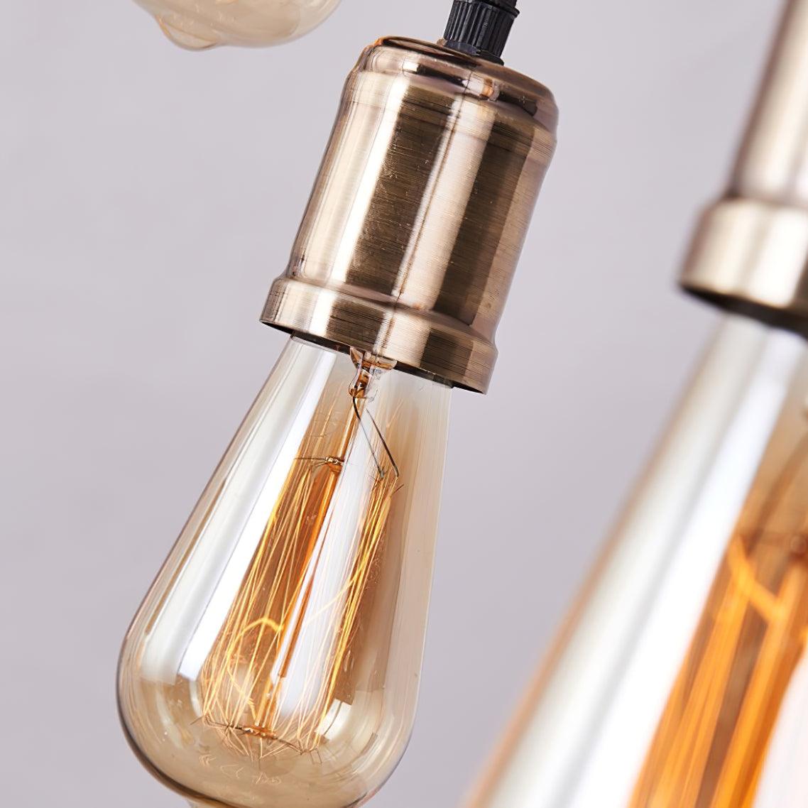 Wexb Kroonluchter Houten Balk Edison Bulb Rustieke Boerderijstijl
