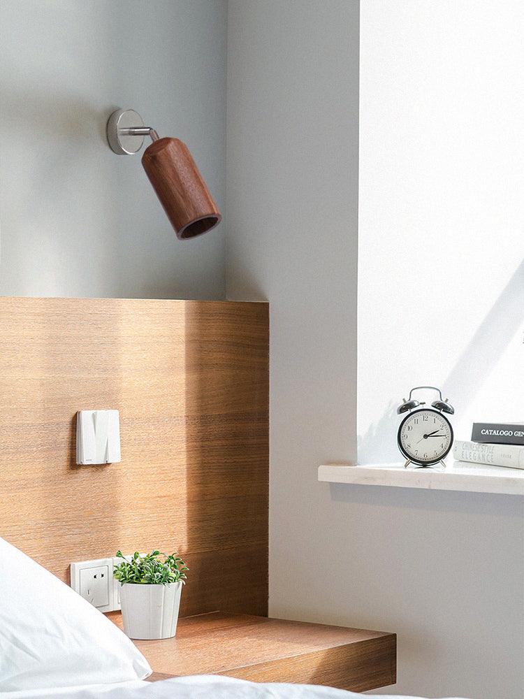 Elviian Plafondlamp Hout Spotrail Verstelbaar lichtpunten