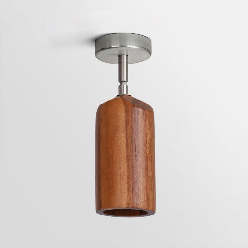 Elviian Plafondlamp Hout Spotrail Verstelbaar lichtpunten