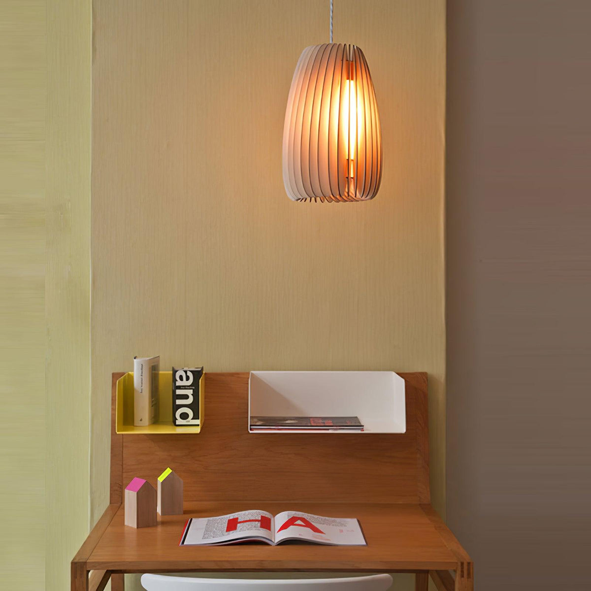 Jior elegantie uniek Orb Houten hanglamp