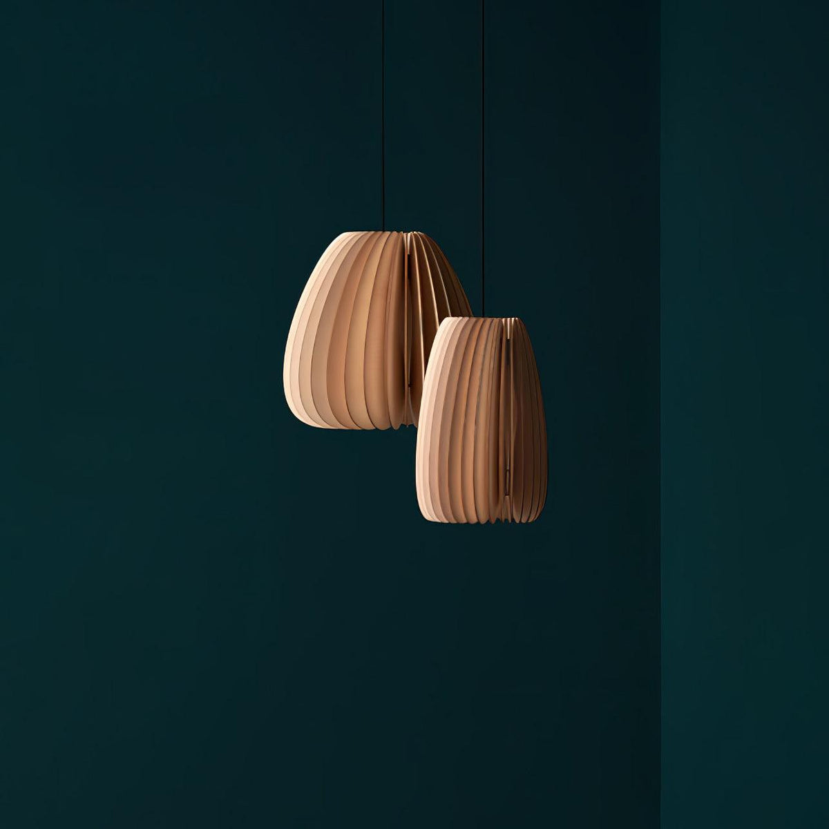 Jior elegantie uniek Orb Houten hanglamp