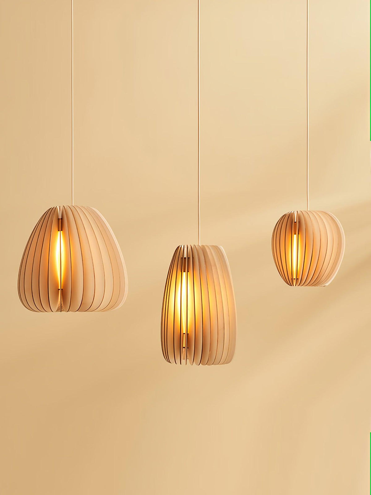 Jior elegantie uniek Orb Houten hanglamp