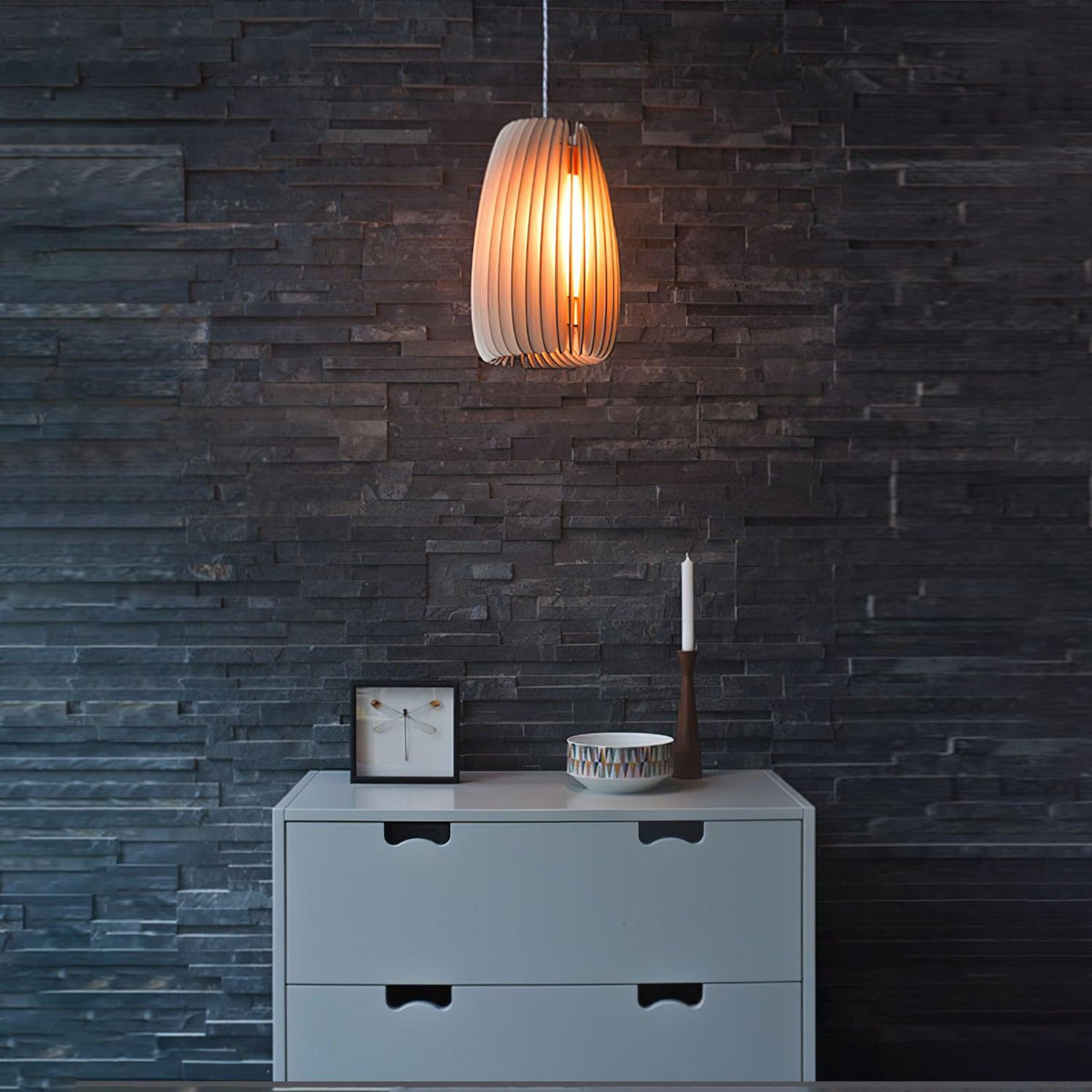 Jior elegantie uniek Orb Houten hanglamp