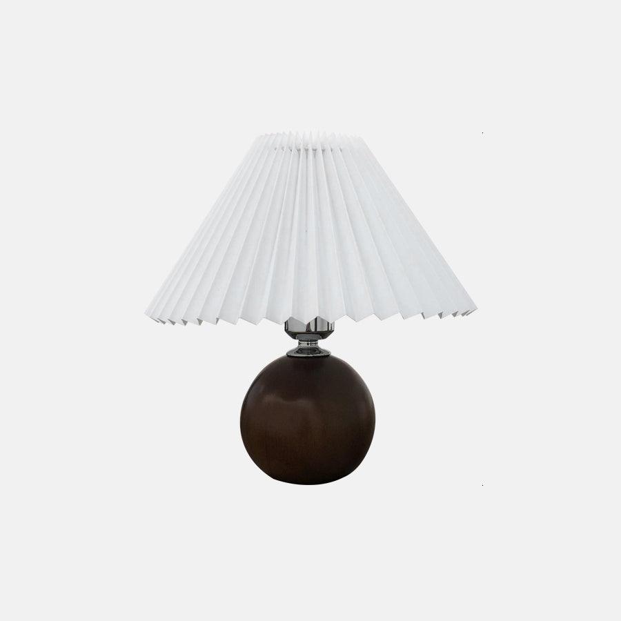 Zesilon houten bal tafellamp