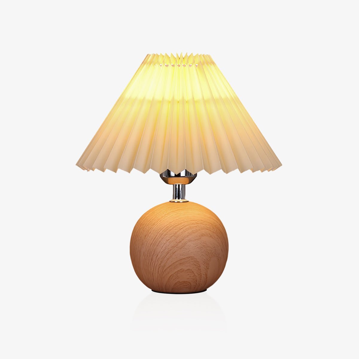 Zesilon houten bal tafellamp