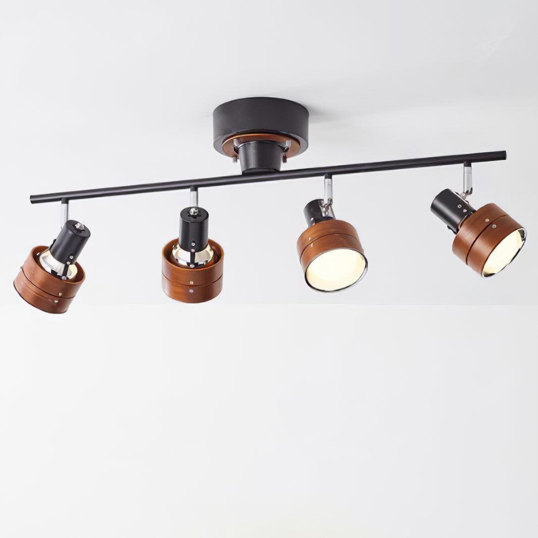 Elsorila elegantie aanpasbare spot plafondlamp van hout