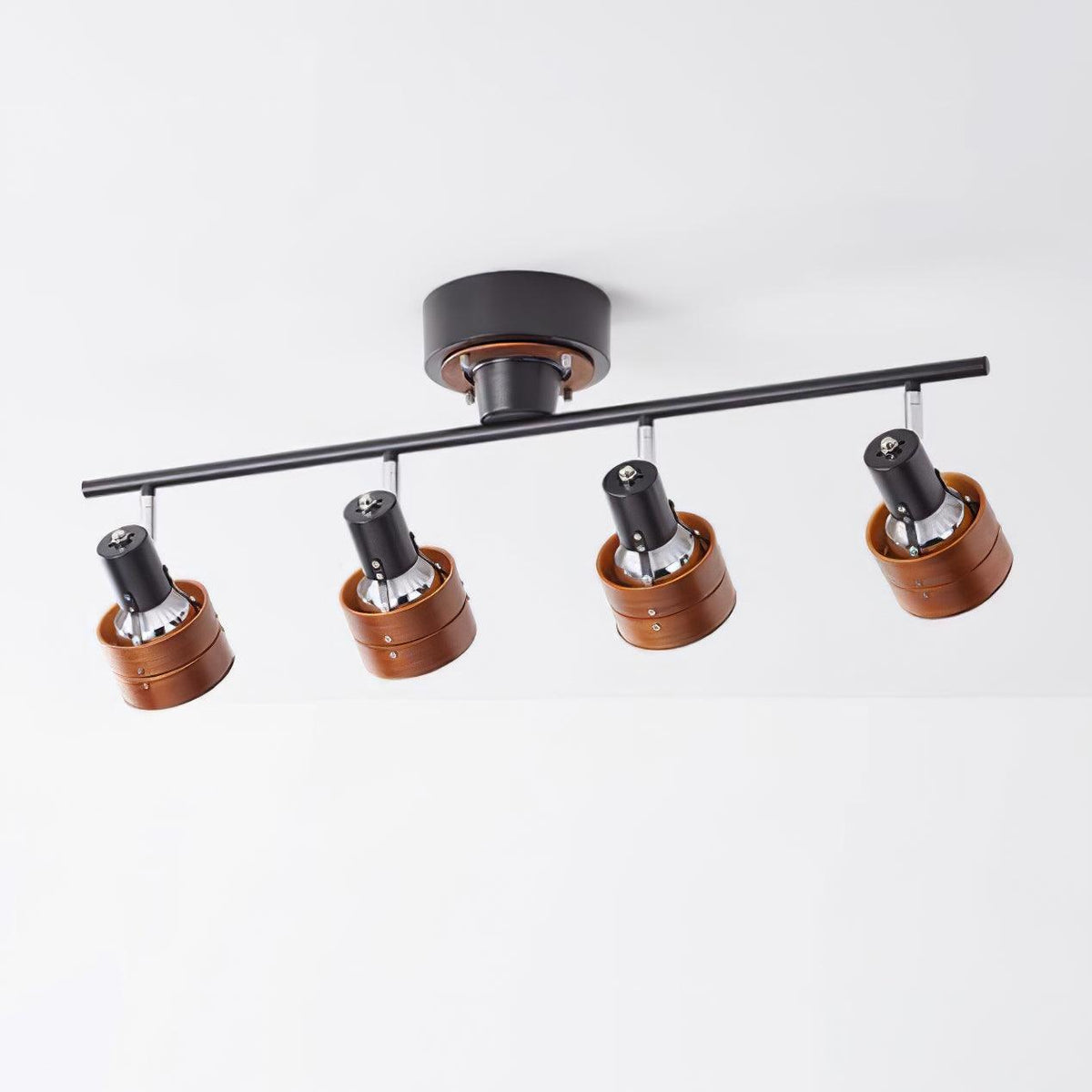 Elsorila elegantie aanpasbare spot plafondlamp van hout