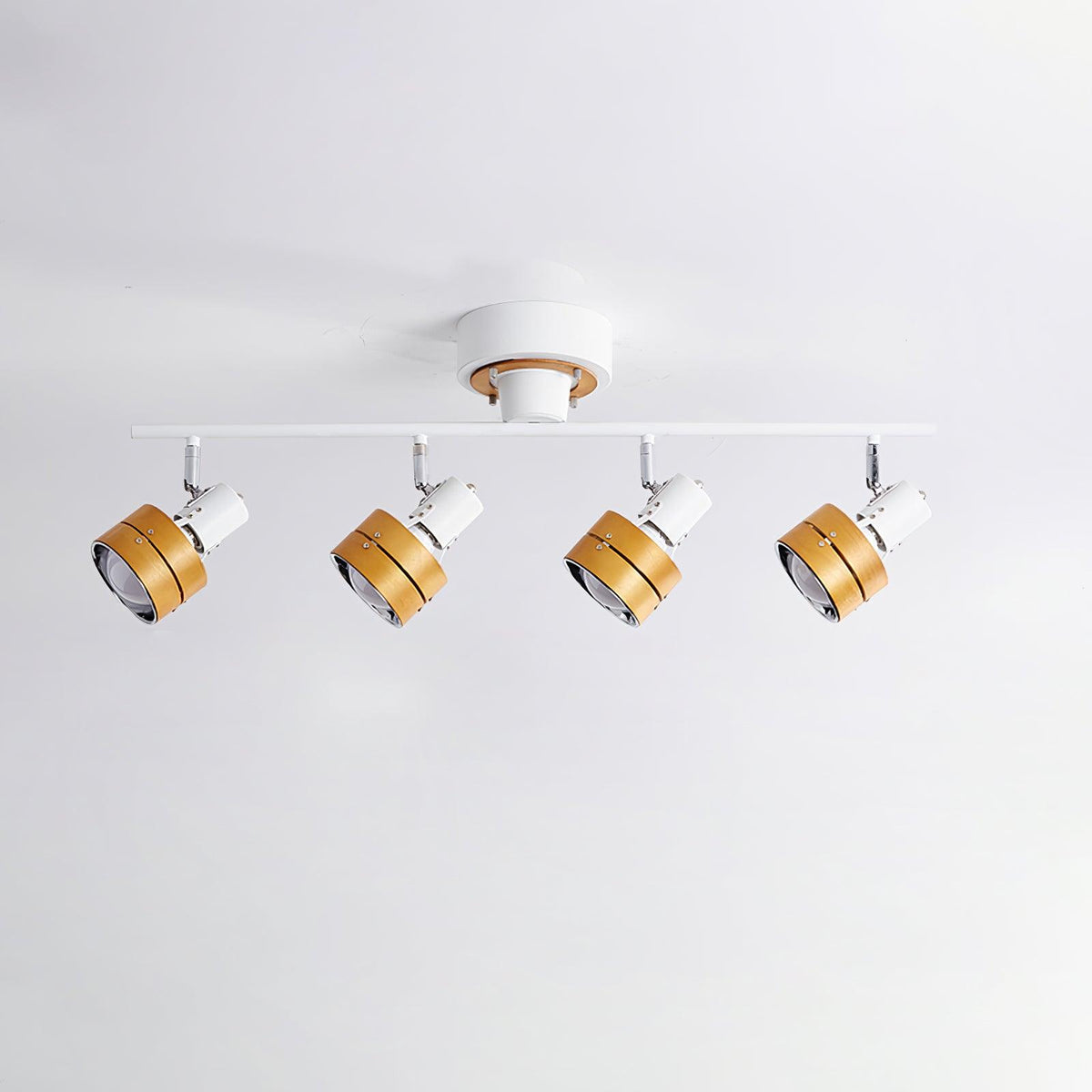 Elsorila elegantie aanpasbare spot plafondlamp van hout