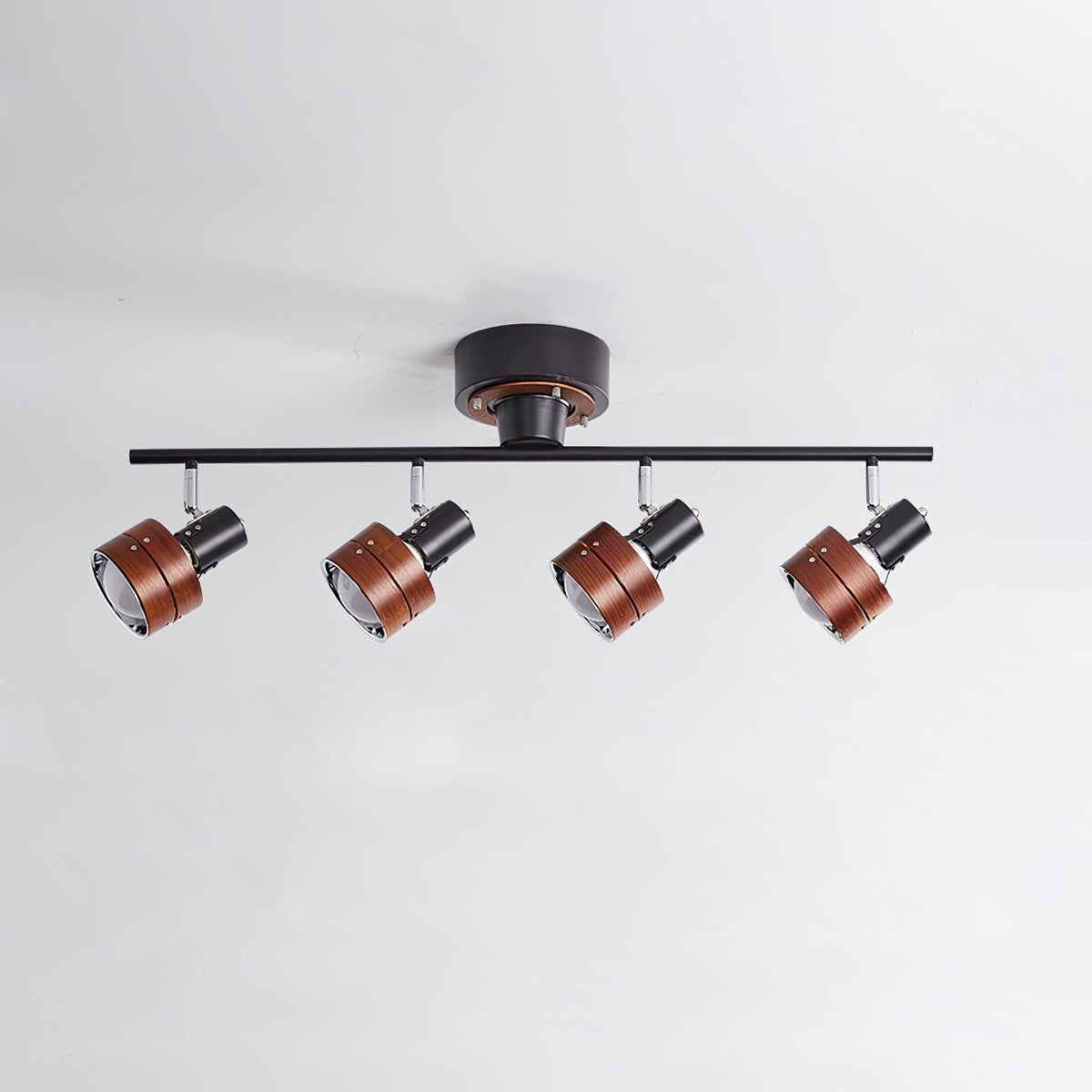 Elsorila elegantie aanpasbare spot plafondlamp van hout