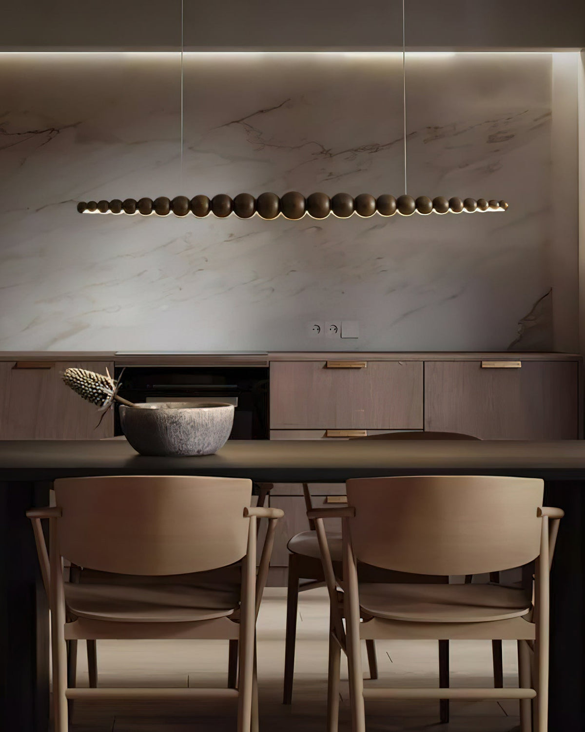 Orlanre houten minimalistische hanglamp