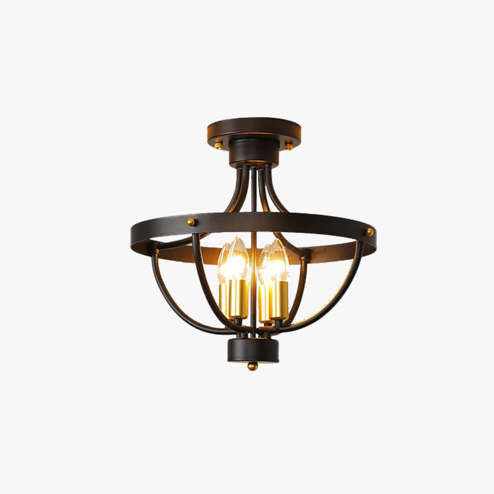 Alessio Vintage LED Hanglampen Mat Zwart Metaal Eetkamer