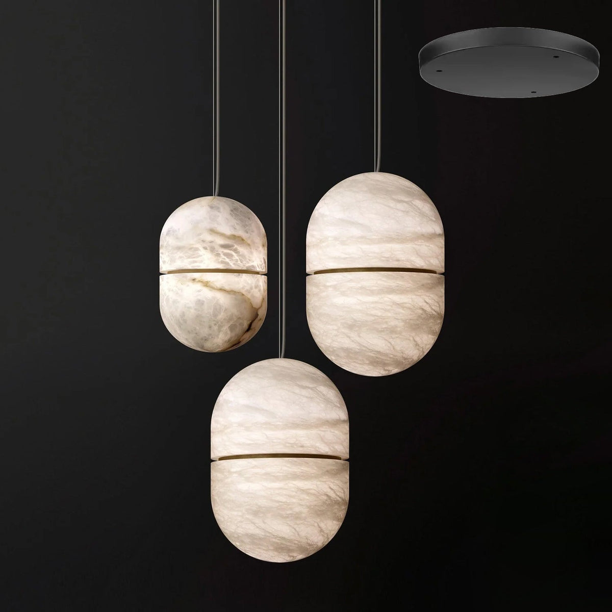 Satatr albasten hanglamp Capsule-shaped